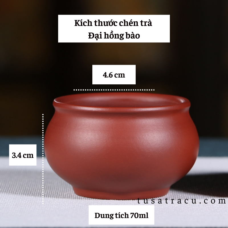Chén Trà Tử Sa Đại Hồng Bào Cao Cấp 70ml (9)