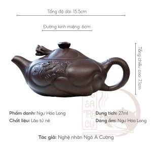 Ấm Tử Sa Ngư Hóa Long (9)