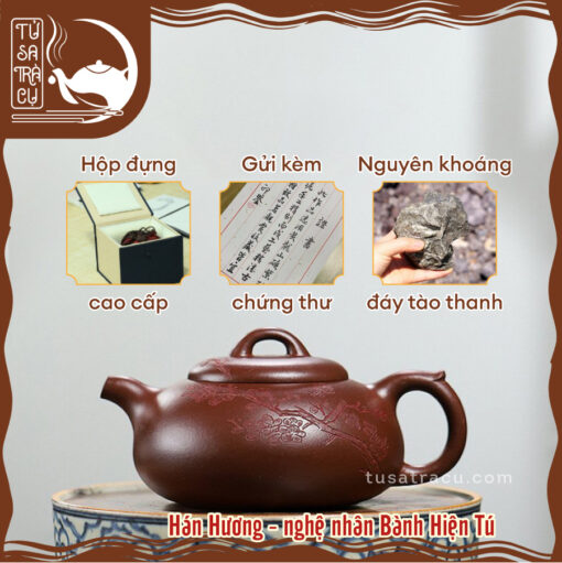Ấm Tử Sa Hán Hương Đáy Tào Thanh (1)