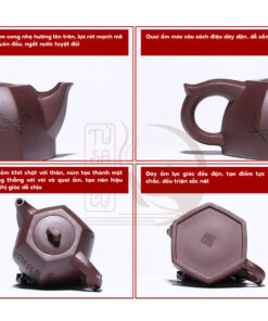 Ấm Tử Sa Tịnh Lan Lục Phương Tử Gia Nê Cao Cấp (4)