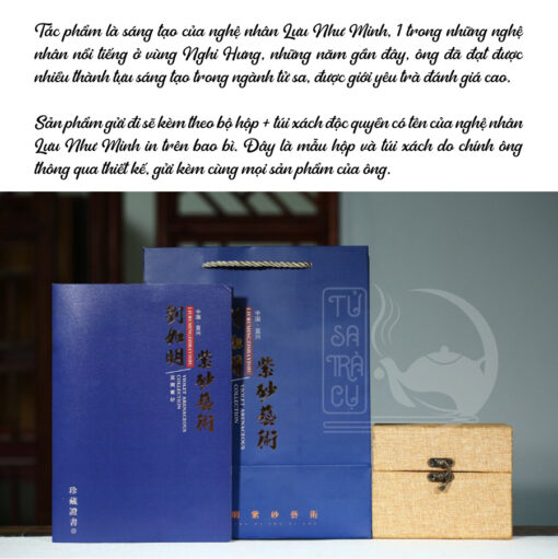 Ấm Tử Sa Tịnh Lan Lục Phương Tử Gia Nê Cao Cấp (8)