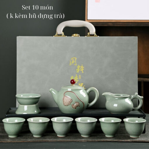 Bộ ấm Chén Trà Men Rạn (8)