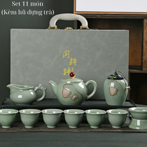 Bộ ấm Chén Trà Men Rạn (9)