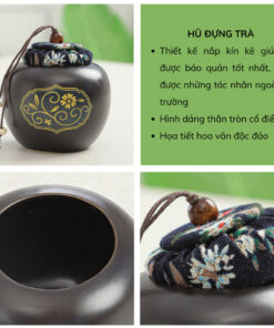 Bộ ấm Chén Uống Trà Gốm Sứ Tráng Men (8)