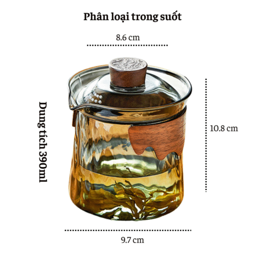 Chung Trà Thủy Tinh Chịu Nhiệt Chống Bỏng Cao Cấp (10)