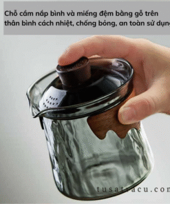 Chung Trà Thủy Tinh Chịu Nhiệt Chống Bỏng Cao Cấp (2)