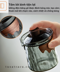Chung Trà Thủy Tinh Chịu Nhiệt Chống Bỏng Cao Cấp (5)