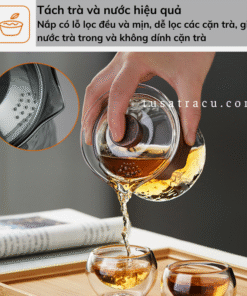 Chung Trà Thủy Tinh Chịu Nhiệt Chống Bỏng Cao Cấp (6)