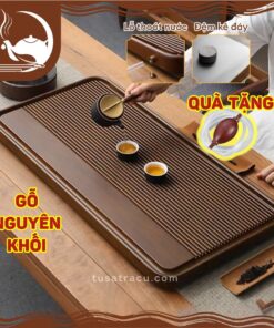 Khay Trà Gỗ Nguyên Khối Cao Cấp (4)