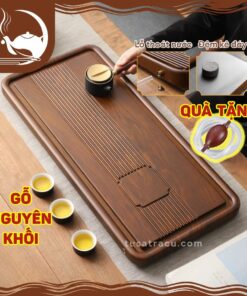 Khay Trà Gỗ Nguyên Khối Cao Cấp (6)