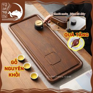 Khay Trà Gỗ Nguyên Khối Cao Cấp (6)