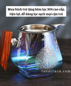 Tống Chuyên Trà Thủy Tinh Chịu Nhiệt Có Tay Cầm Gỗ Cao Cấp (2)