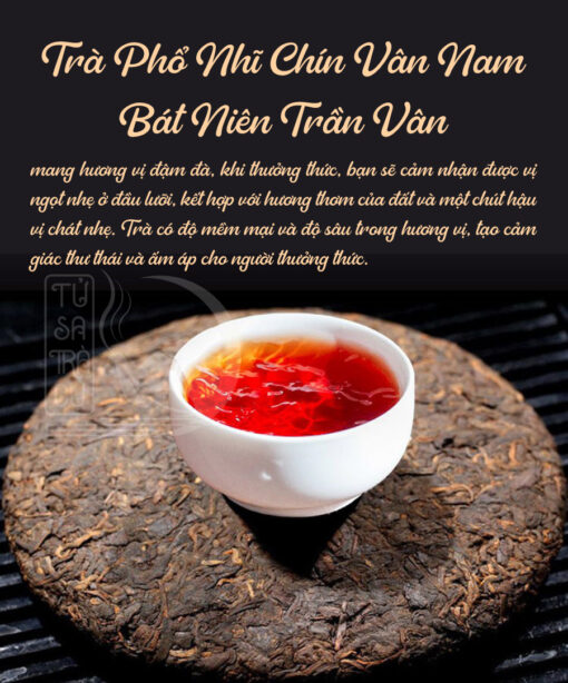 Trà Phổ Nhĩ Chín Vân Nam Bát Niên Trần Vân 357g (3)