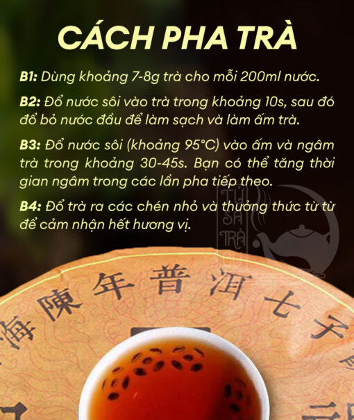 Trà Phổ Nhĩ Chín Vân Nam Bát Niên Trần Vân 357g (4)