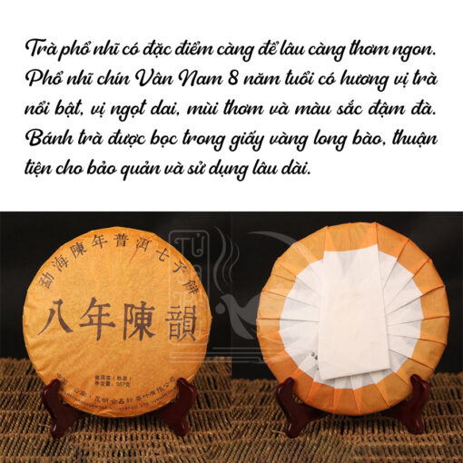 Trà Phổ Nhĩ Chín Vân Nam Bát Niên Trần Vân 357g (8)