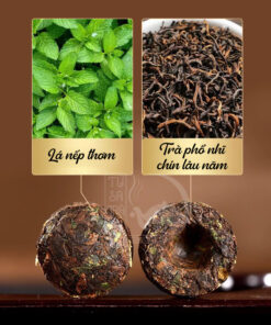 Trà Phổ Nhĩ Chín Vân Nam Hương Nếp Thơm Thượng Hạng Viên Nén 6g (1)