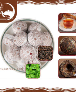 Trà Phổ Nhĩ Chín Vân Nam Hương Nếp Thơm Thượng Hạng Viên Nén 6g (10)