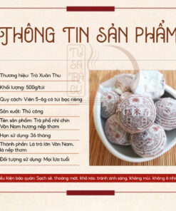 Trà Phổ Nhĩ Chín Vân Nam Hương Nếp Thơm Thượng Hạng Viên Nén 6g (2)