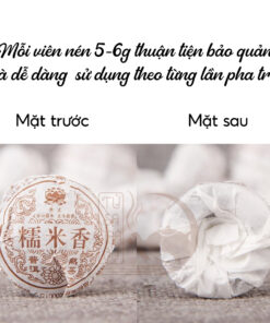 Trà Phổ Nhĩ Chín Vân Nam Hương Nếp Thơm Thượng Hạng Viên Nén 6g (8)